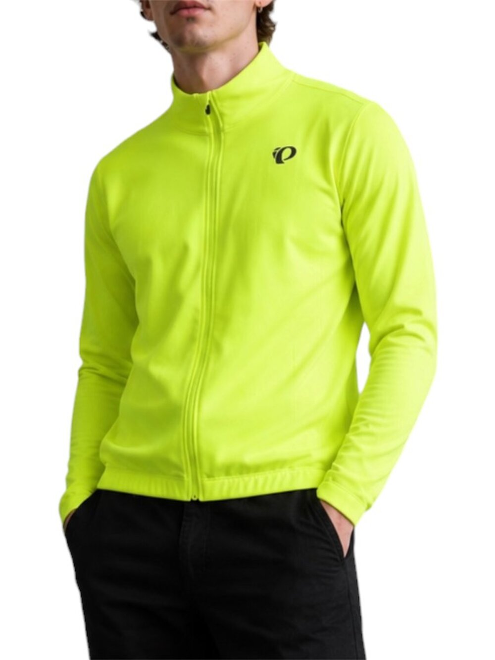 XL Pearl Izumi Quest Thermal  men's Cycling Jacket Neon Yellow Full Zip